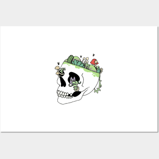 Trippy Skull Posters and Art